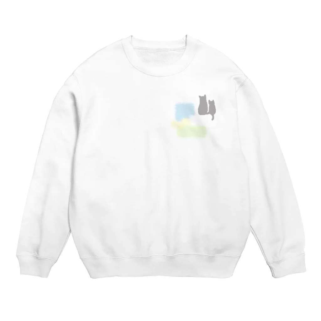 気ままに創作　よろず堂の春色ねこ Crew Neck Sweatshirt