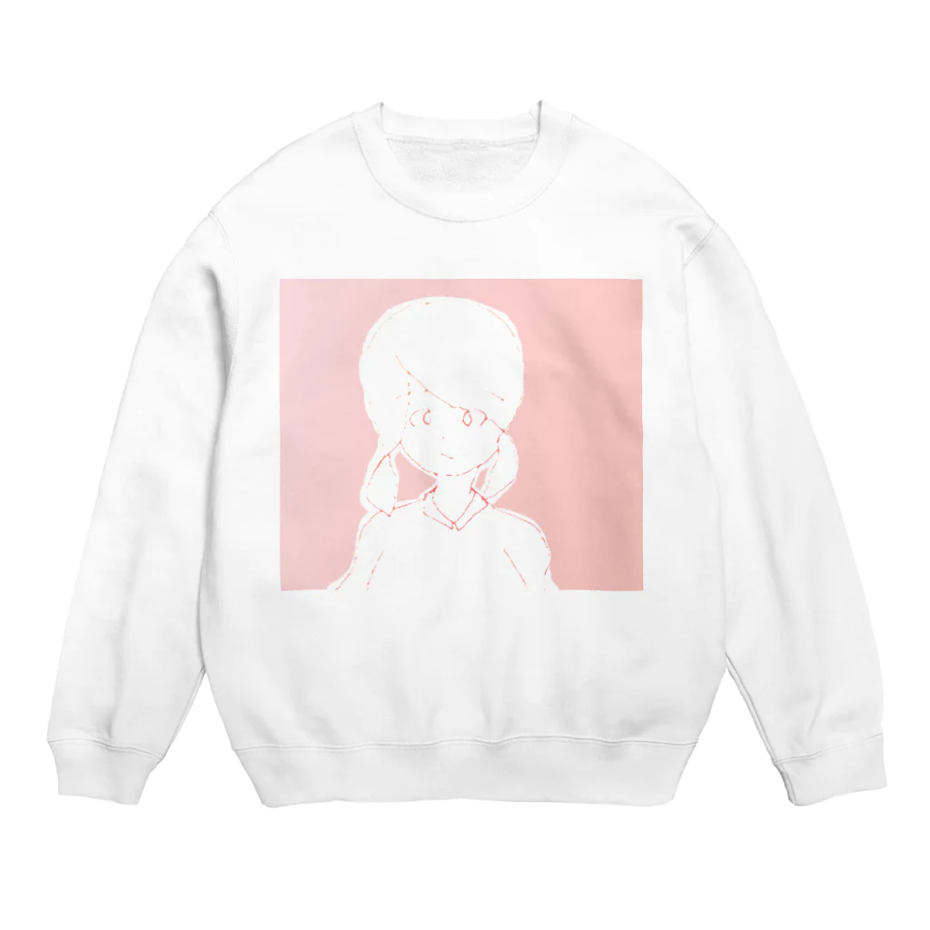 水草のナウ・ガール４１ Crew Neck Sweatshirt