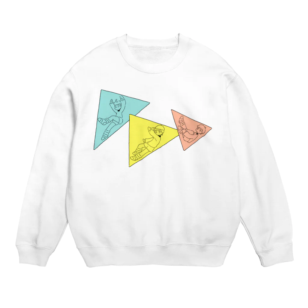 くだものやさんの三角スウェット Crew Neck Sweatshirt