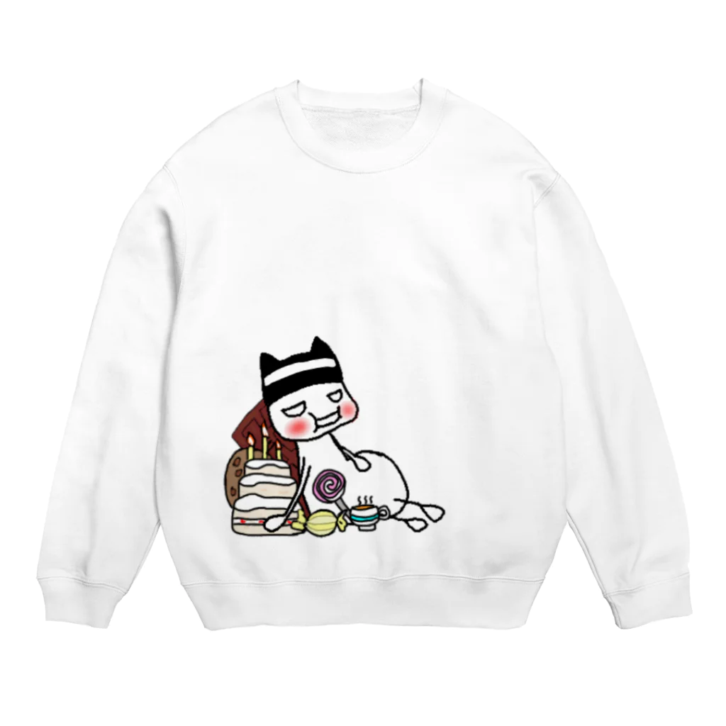 seasnow2525の満腹中枢がお気の毒なセアさん Crew Neck Sweatshirt