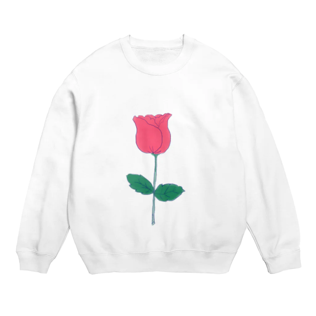 お花屋さんのばらのはな Crew Neck Sweatshirt