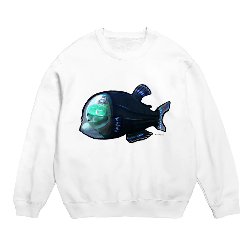 となり町のペントロー。のペントローの深海探検inデメニギス Crew Neck Sweatshirt