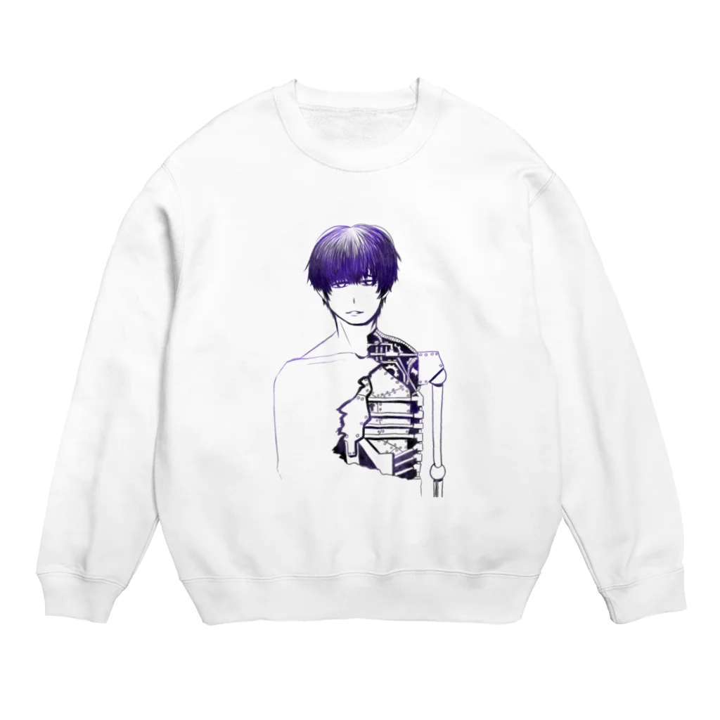 夜店の細胞愚(サイボウグ) Crew Neck Sweatshirt