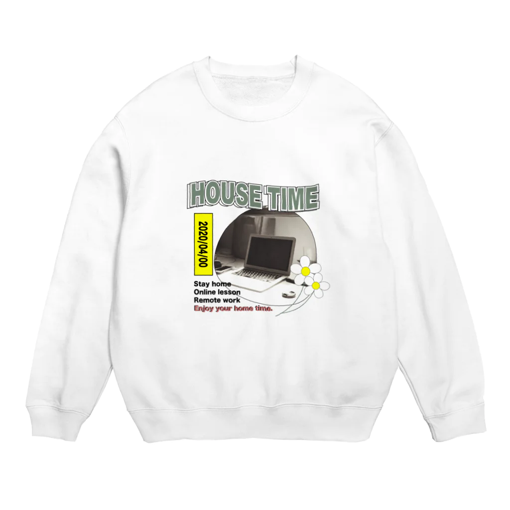 He nor Sheのおうち時間 Crew Neck Sweatshirt