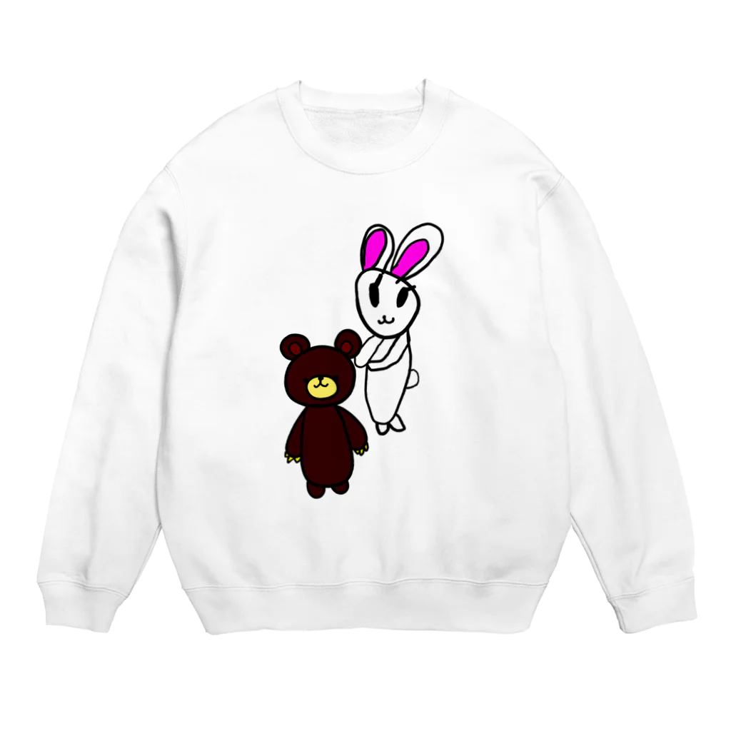 YAG STOREの娘の絵シリーズ～rabbit＆bear～ スウェット