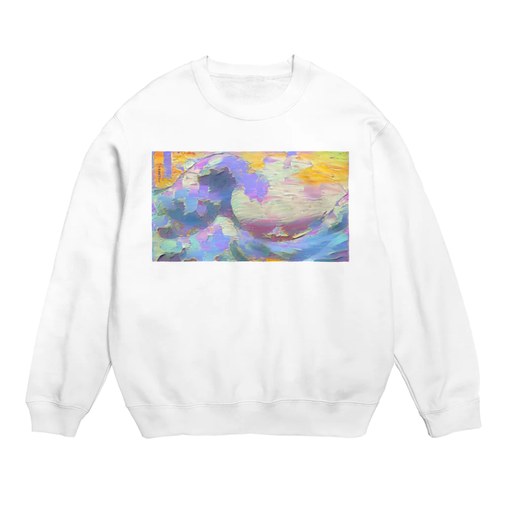 みらのインスタ映えを意識しすぎた葛飾北斎 Crew Neck Sweatshirt