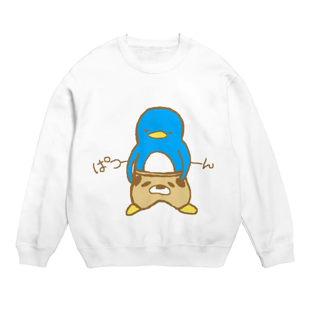 みにあに。のぱつんぱつんなペンギン Crew Neck Sweatshirt