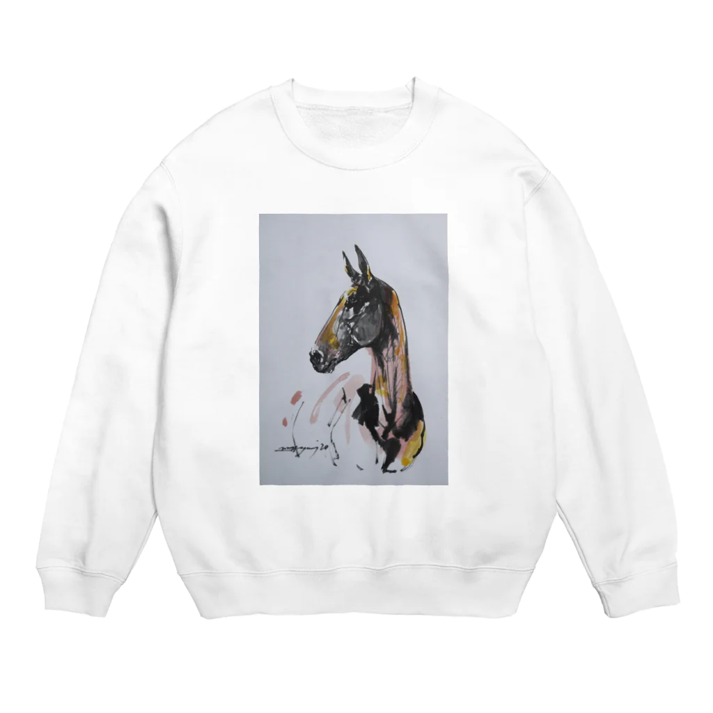 永久凍土の国の白夜のアハル・テケ Crew Neck Sweatshirt