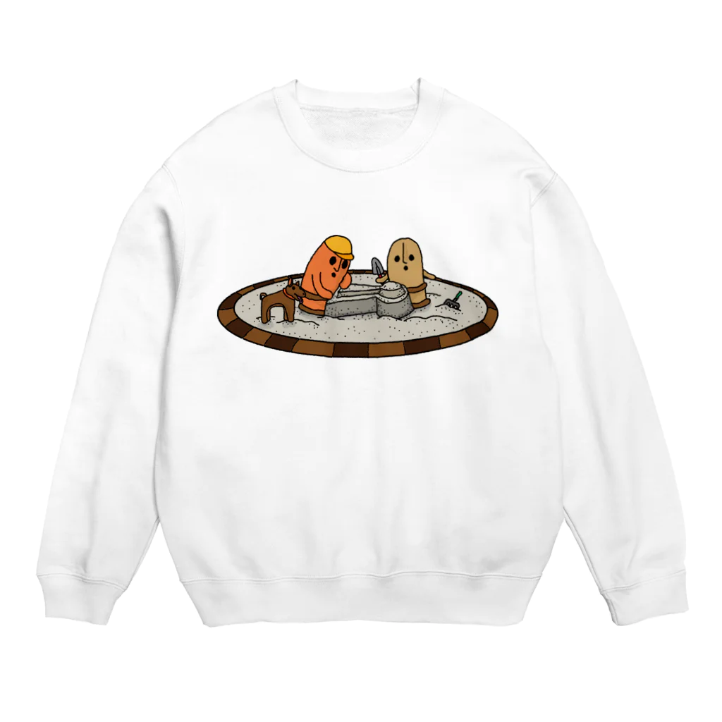 みけにっけ商店のはにわ兄妹 Crew Neck Sweatshirt