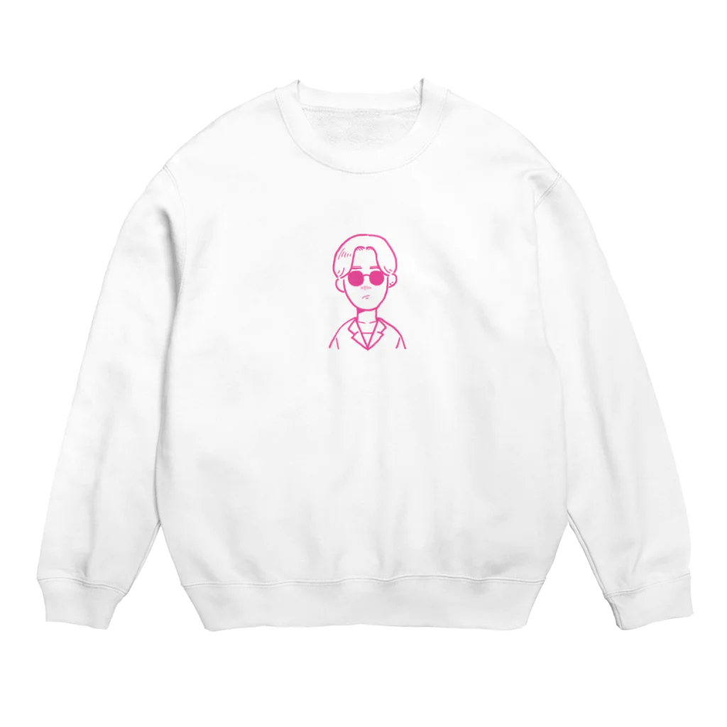 16bit (イチロクビット)のMy boy friend Is Band man . Crew Neck Sweatshirt