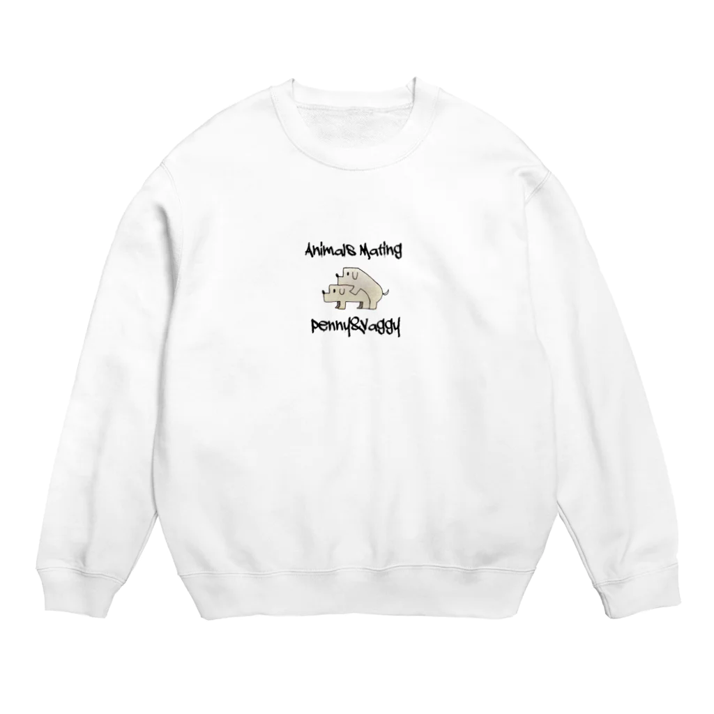 Animals MatingのDogs  Mating(犬の交尾) Crew Neck Sweatshirt