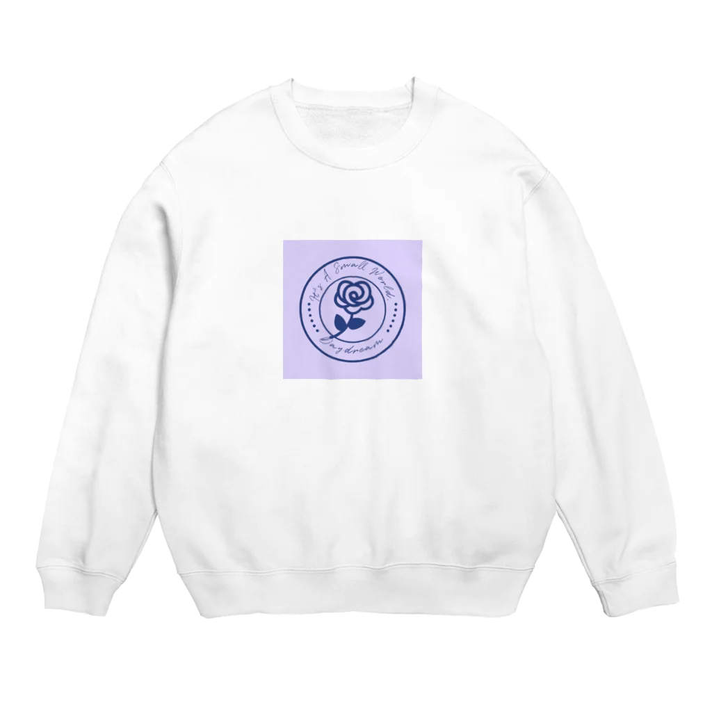 優里香の小さな世界に咲く一輪の花 Crew Neck Sweatshirt