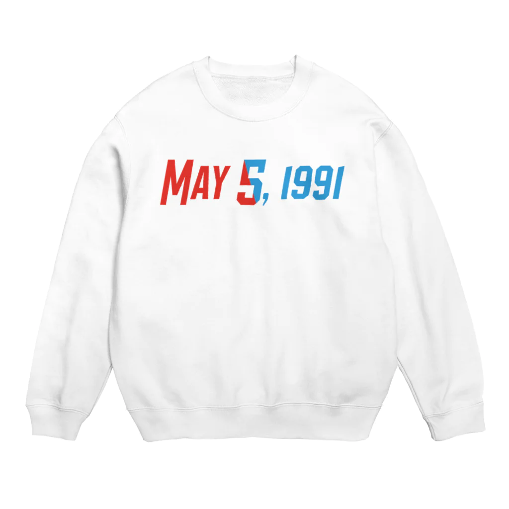 SANKAKU DESIGN STOREの1991年5月5日は彼らの記念日。 Crew Neck Sweatshirt