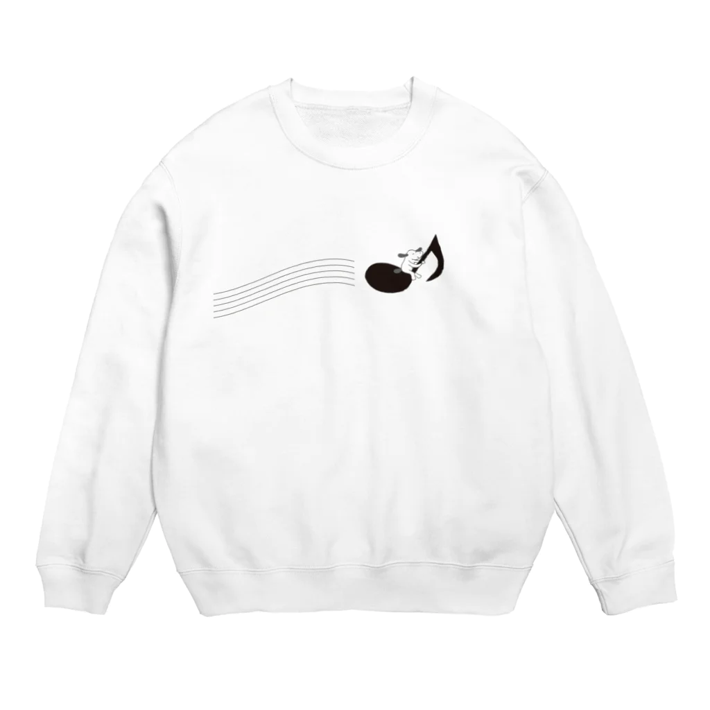 くりみそのおみせの音譜犬 Crew Neck Sweatshirt