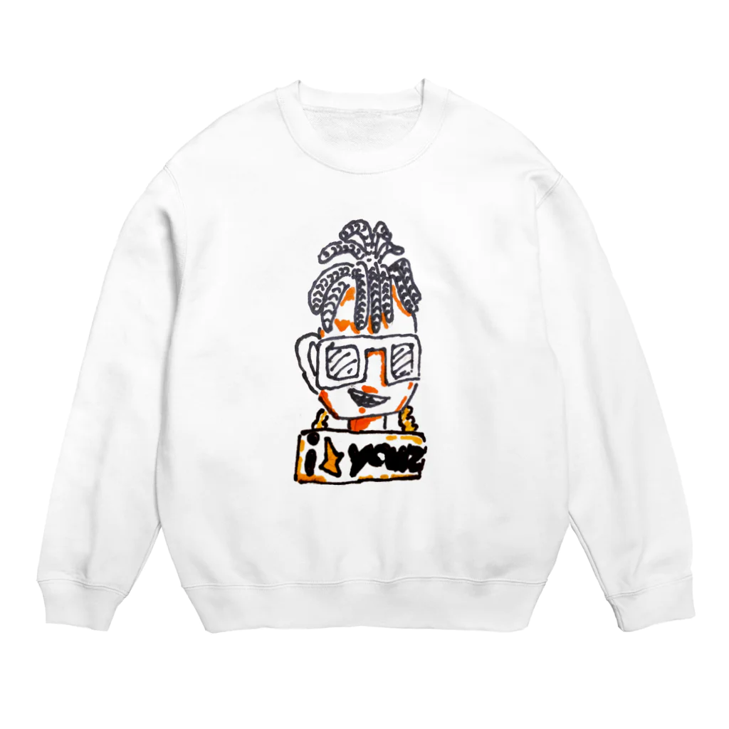 YneeU &i youzのi youz with gold chainz Crew Neck Sweatshirt