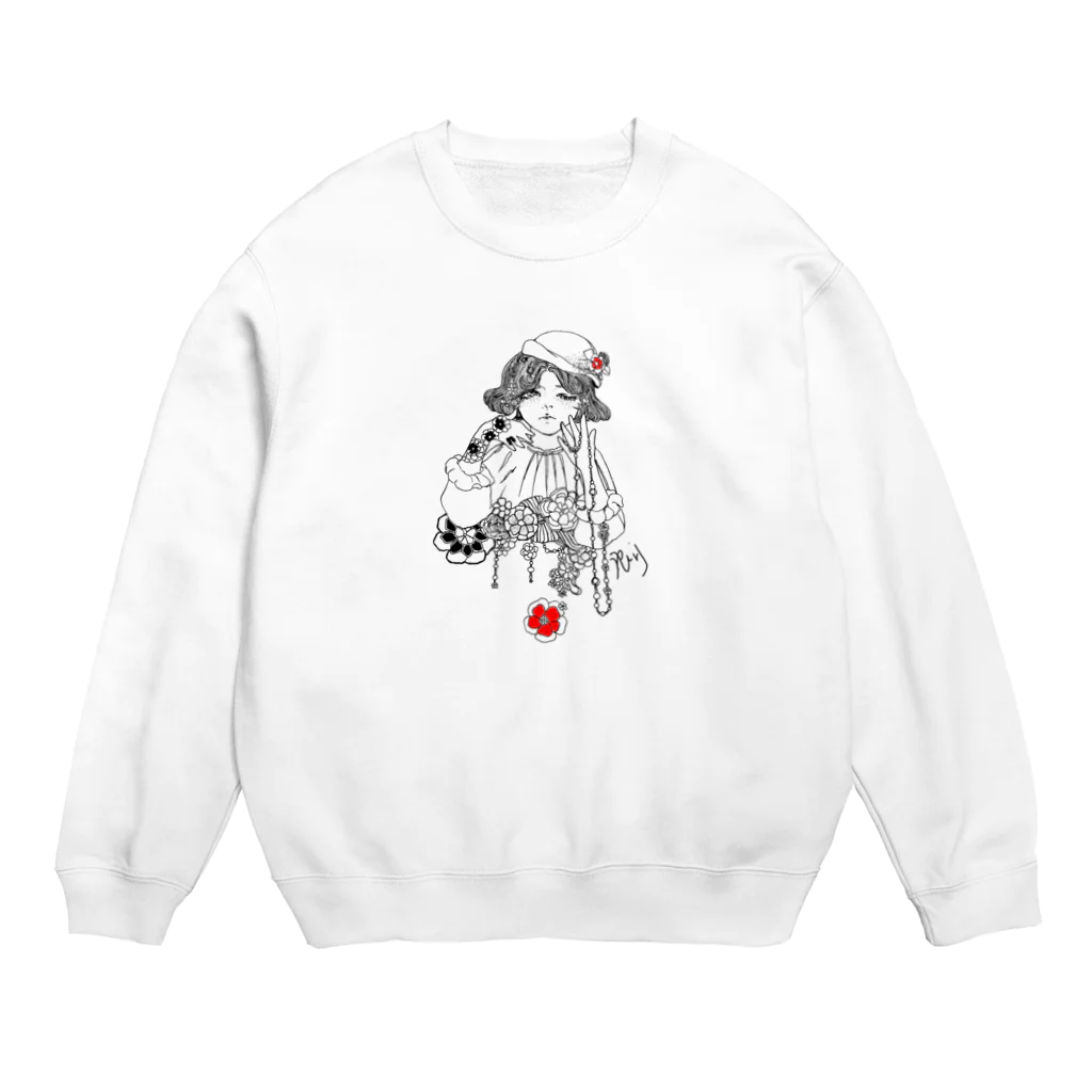 Yurika🔨のレトロちゃん Crew Neck Sweatshirt