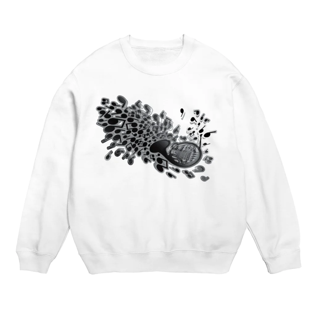 AURA_HYSTERICAのHorn_Music Crew Neck Sweatshirt