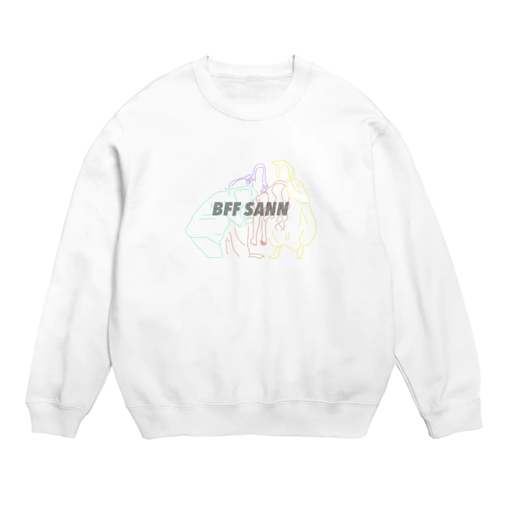 すーぱーらばーずくまこのBFF SANN Crew Neck Sweatshirt