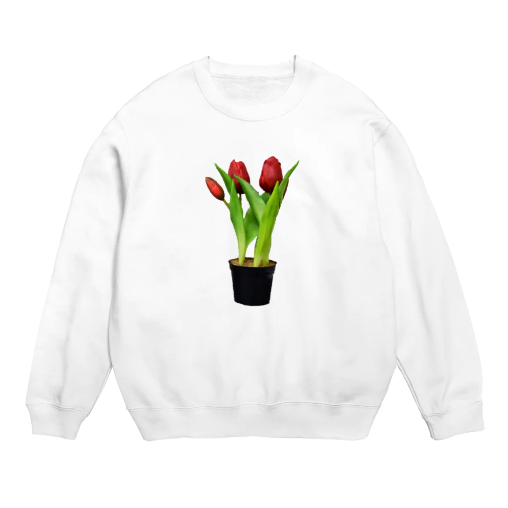 HANDSOMEのチューリップ_キュートな暮らし Crew Neck Sweatshirt