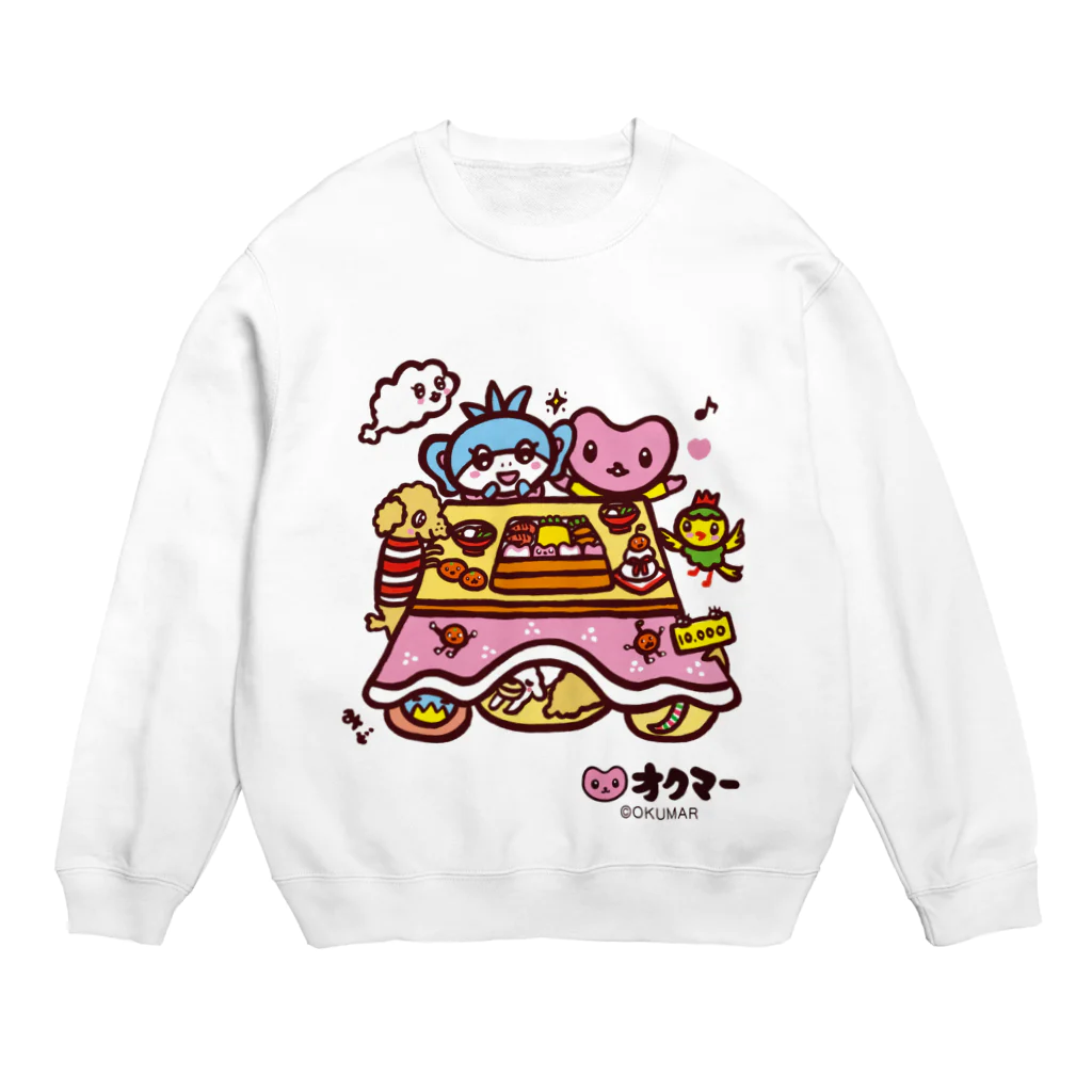 オクマーSUZURIショップのこたつロール Crew Neck Sweatshirt