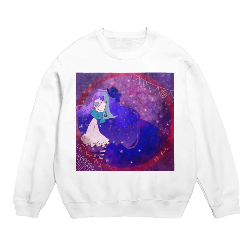 ☓午☓前☓。のアリスちゃん Crew Neck Sweatshirt