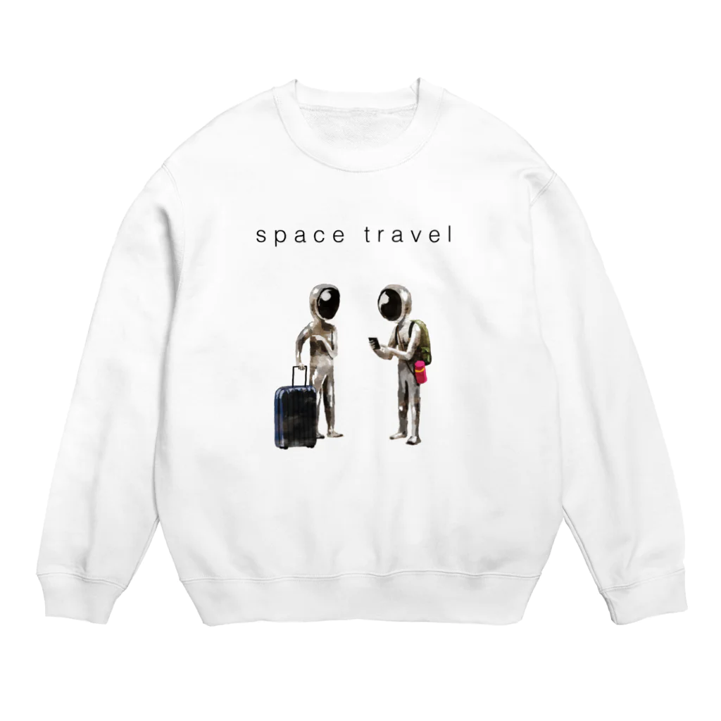 グラウンドの宇宙旅行 Crew Neck Sweatshirt