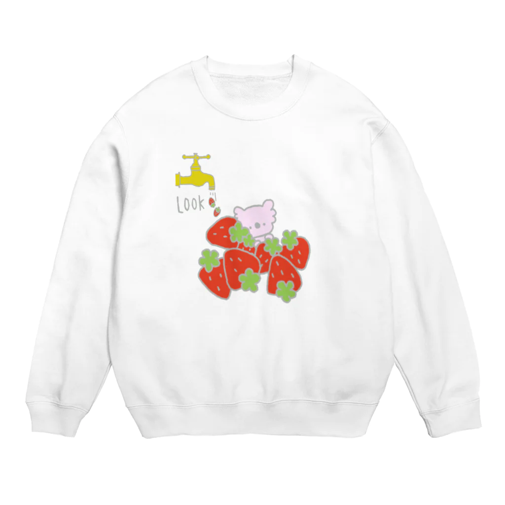 ひまわり組。の蛇口から苺 Crew Neck Sweatshirt