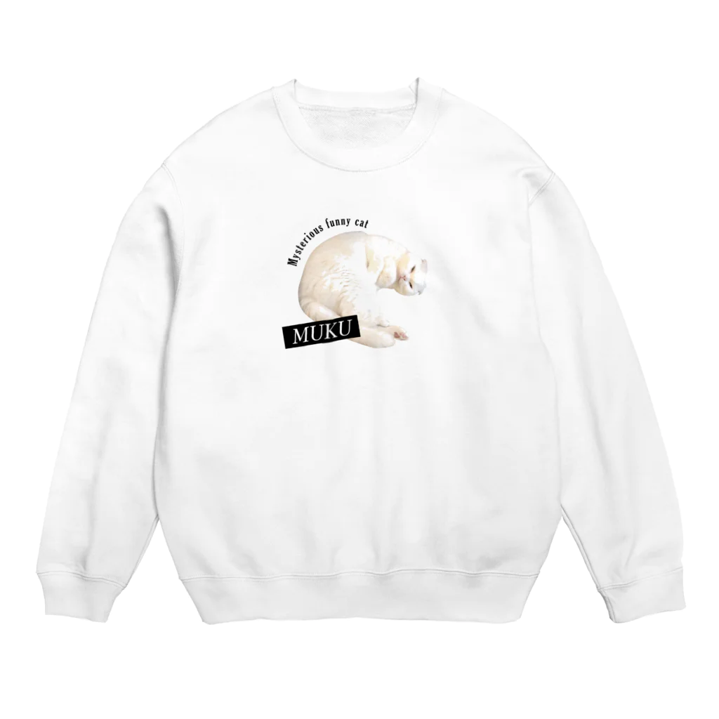 moromi_mukuの謎猫シリーズ Crew Neck Sweatshirt