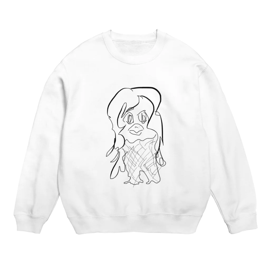 なんでもやさんのおねがい！アマビエちゃん！ Crew Neck Sweatshirt