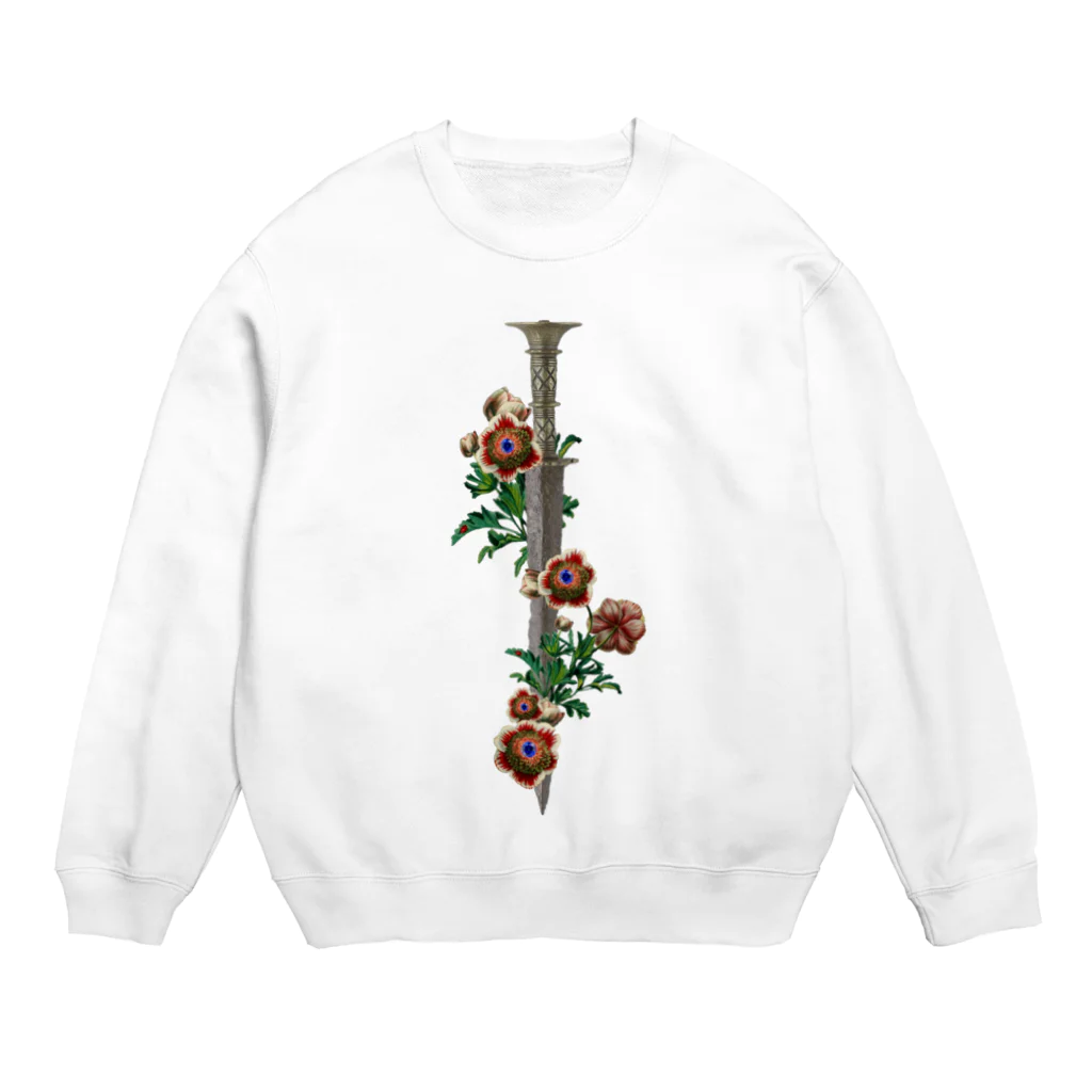 HANDSOMEのお花の剣 Crew Neck Sweatshirt