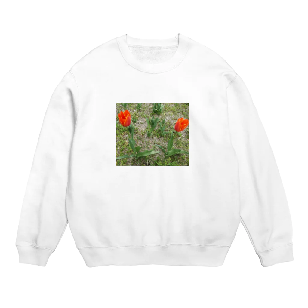 夏来ないでのチューリップ Crew Neck Sweatshirt