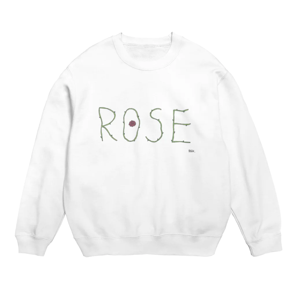 RiekaTakahashiのROSE Crew Neck Sweatshirt