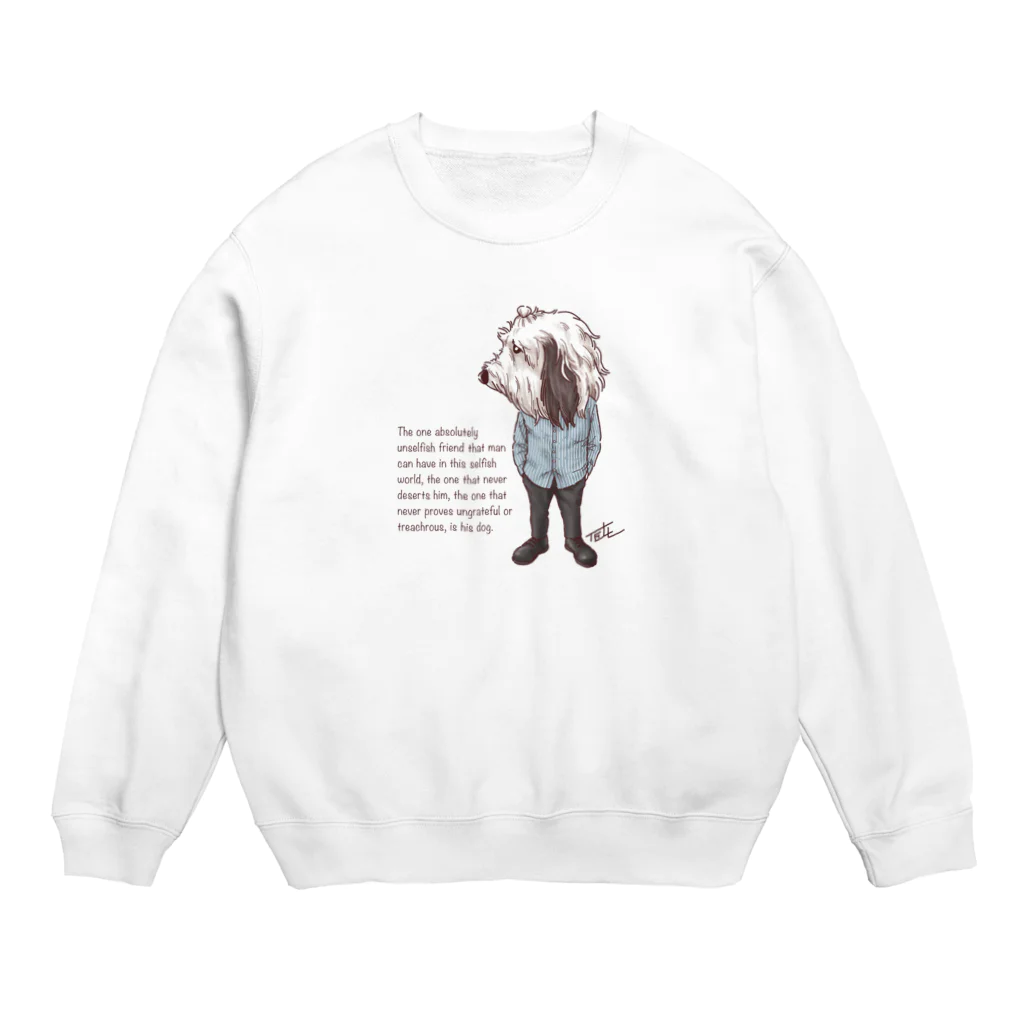 愛犬描処 プルーデンスのおしゃれオールド Crew Neck Sweatshirt