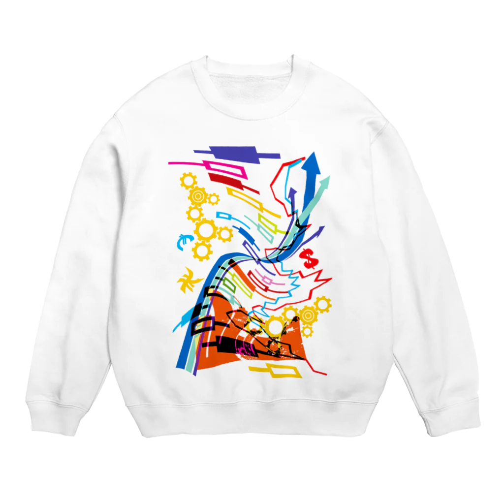 AURA_HYSTERICAのBuy high, sell higher Crew Neck Sweatshirt