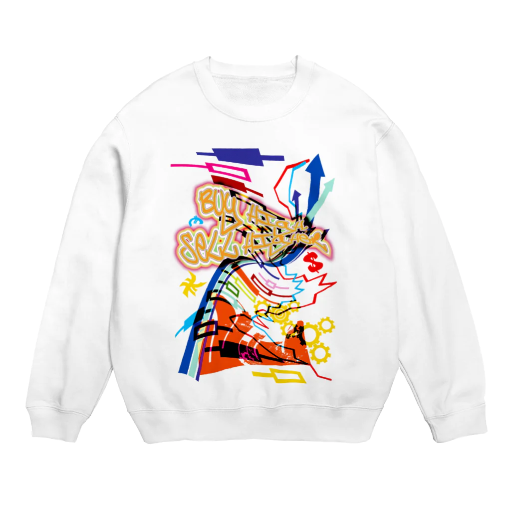 AURA_HYSTERICAのBuy high, sell higher Crew Neck Sweatshirt