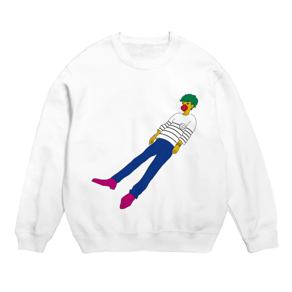 鶏肉屋のアメリカフヨウ Crew Neck Sweatshirt