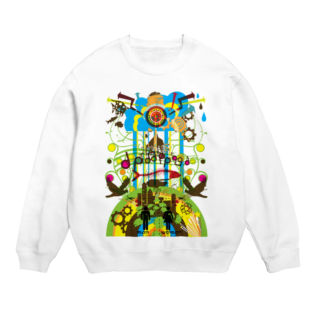 AURA_HYSTERICAのShangri-La Crew Neck Sweatshirt