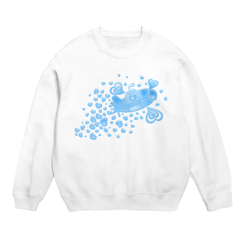 AURA_HYSTERICAのRomance_On_A_Submarine Crew Neck Sweatshirt