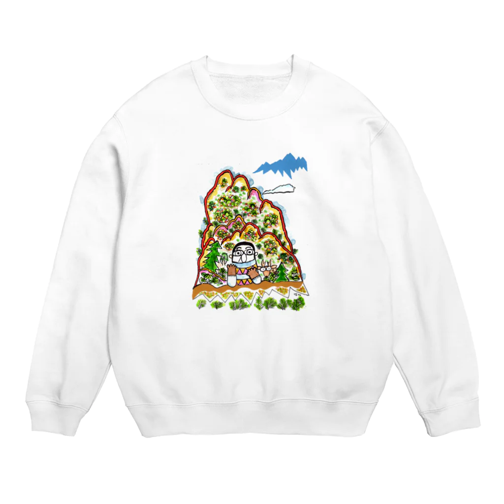 とよだ 時【ゆうもぁ-と】の山旅漫画（４） Crew Neck Sweatshirt