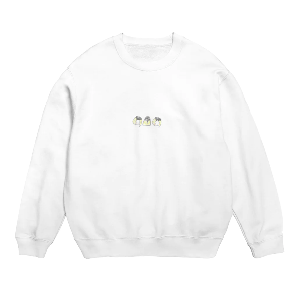 推しが増えすぎて辛い問題のきんぱつべいびぃー二連続 Crew Neck Sweatshirt