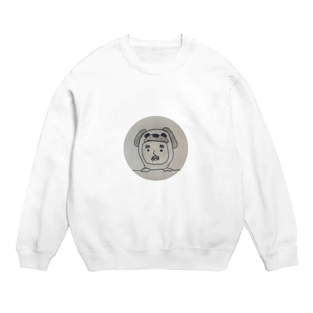 kaho_iのいぬぐるみおじ Crew Neck Sweatshirt