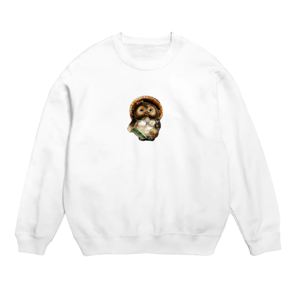 たぬきやの雌狸（1匹） Crew Neck Sweatshirt