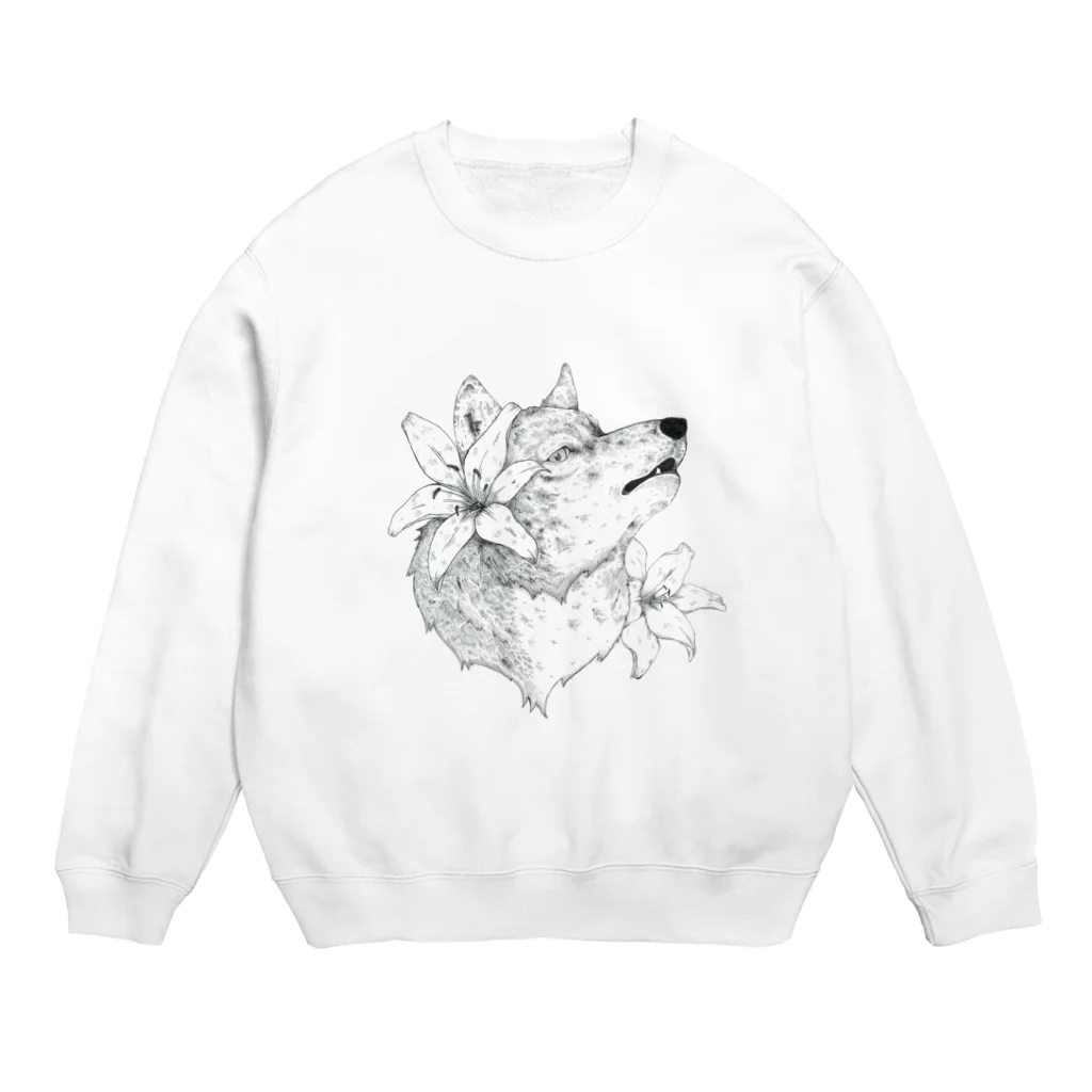 篠山。のスカシユリ Crew Neck Sweatshirt