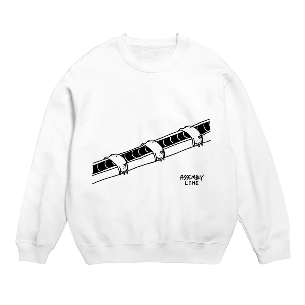 PokuStarのウサギの生産ライン Crew Neck Sweatshirt