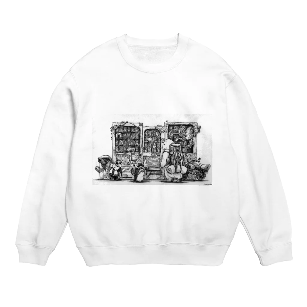 海島 の自動販売機 Crew Neck Sweatshirt