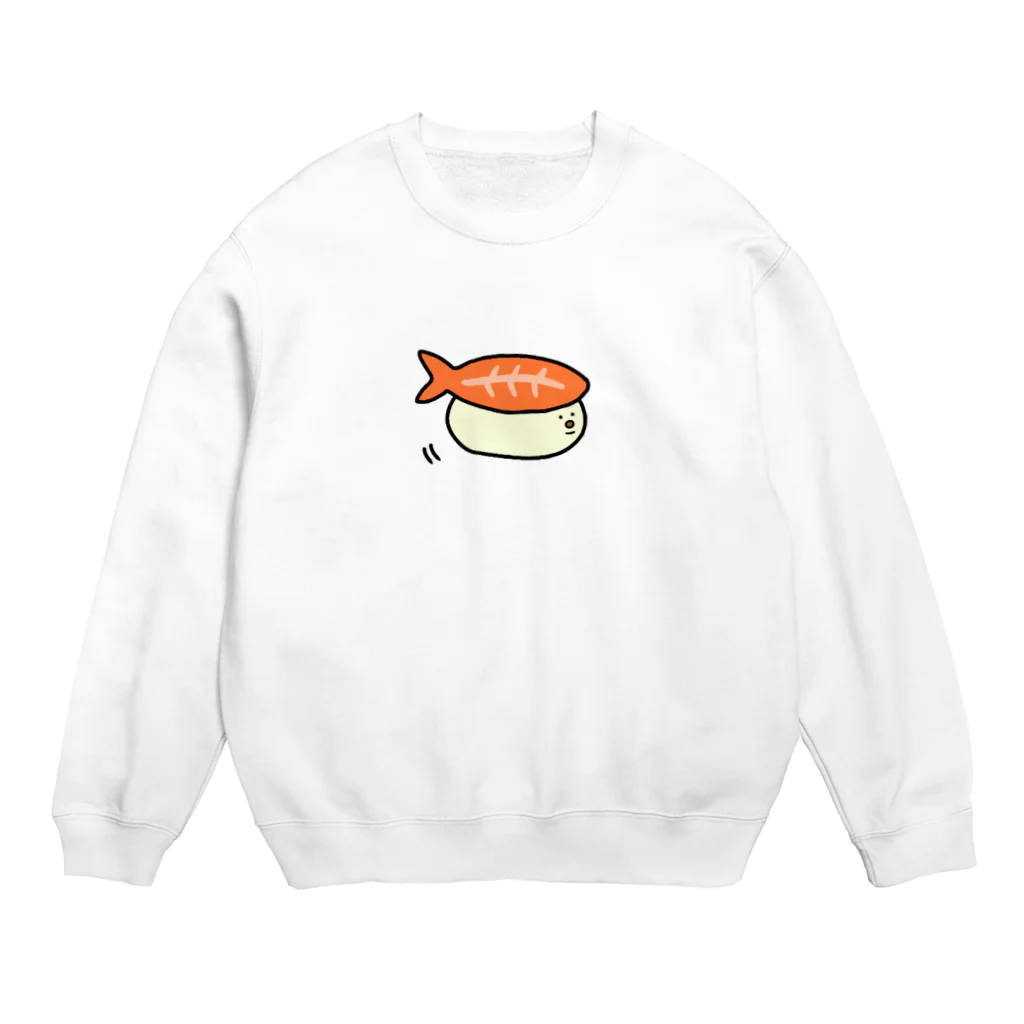 にょろりん侍のエビス Crew Neck Sweatshirt