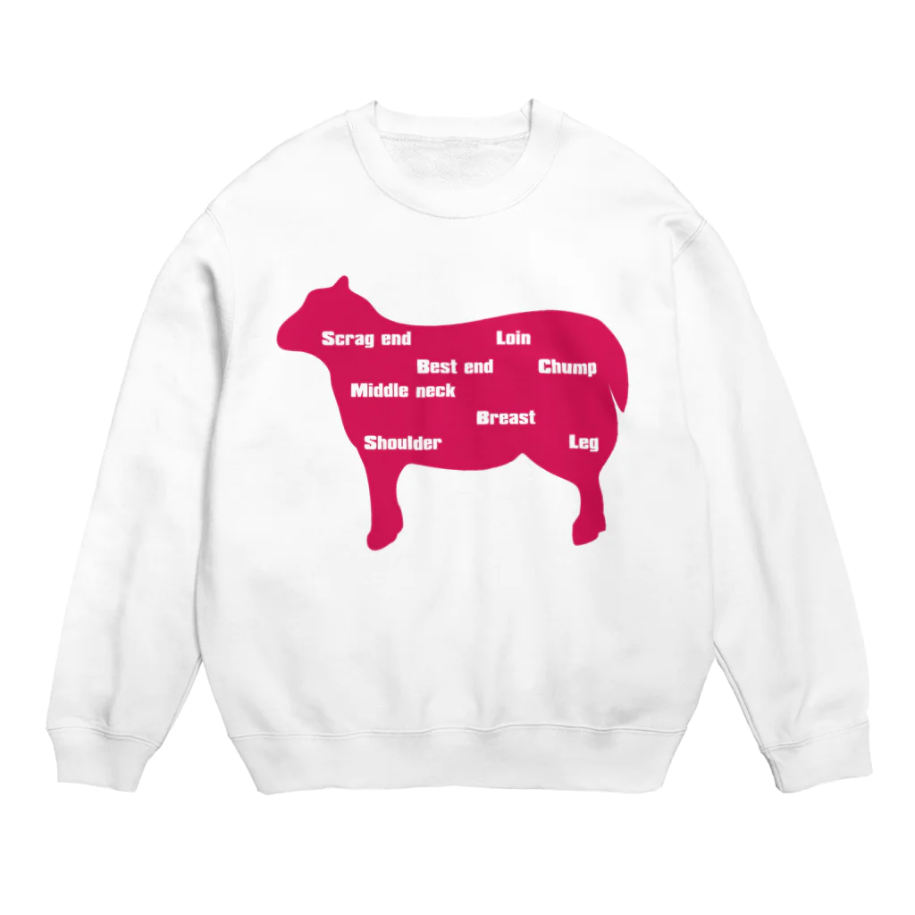 AURA_HYSTERICAのLamb_Cuts Crew Neck Sweatshirt