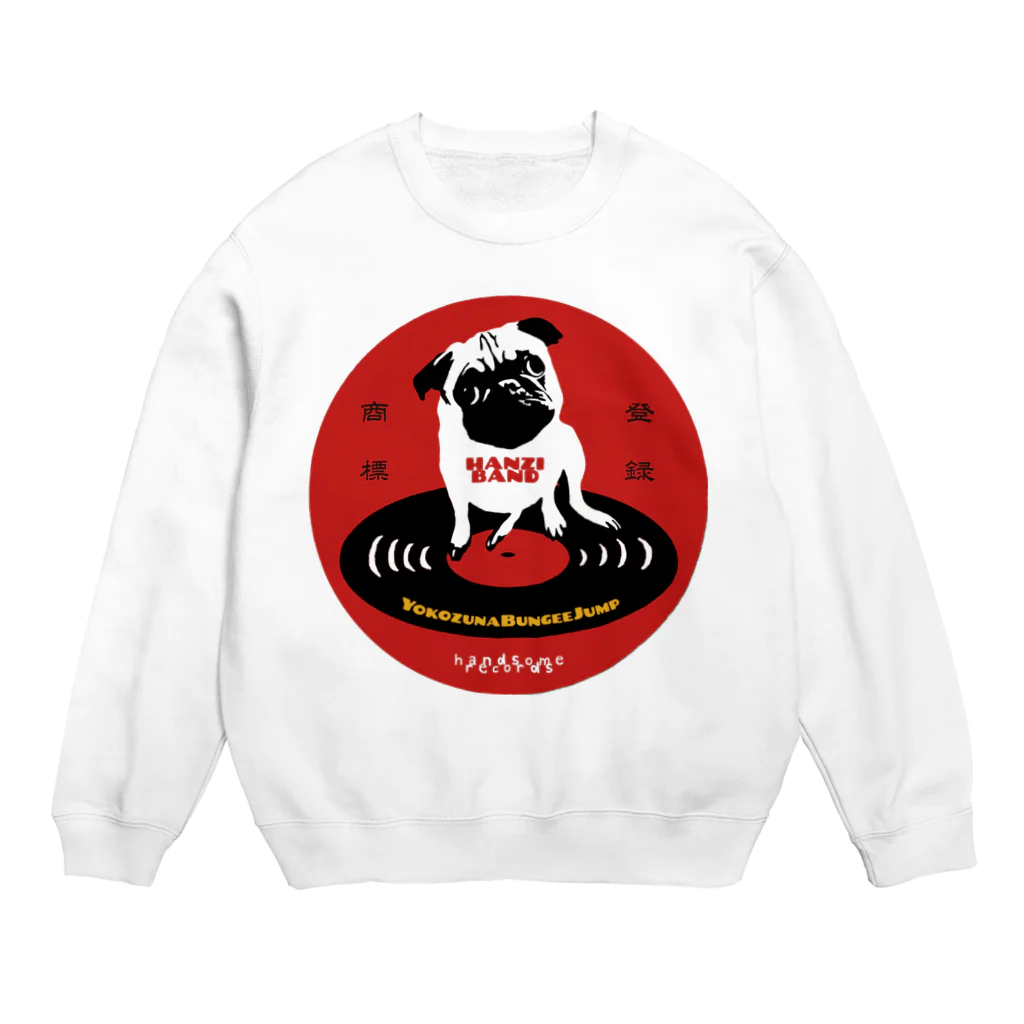 ハンサムレコーズ（湘南レコーズ）のHANZI BAND×ハンサムレコードロゴ Crew Neck Sweatshirt