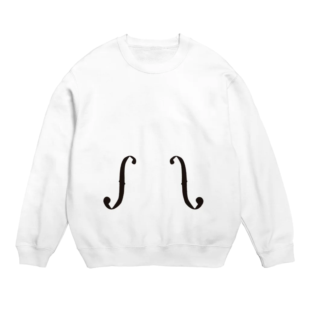 AURA_HYSTERICAのf字孔 Crew Neck Sweatshirt