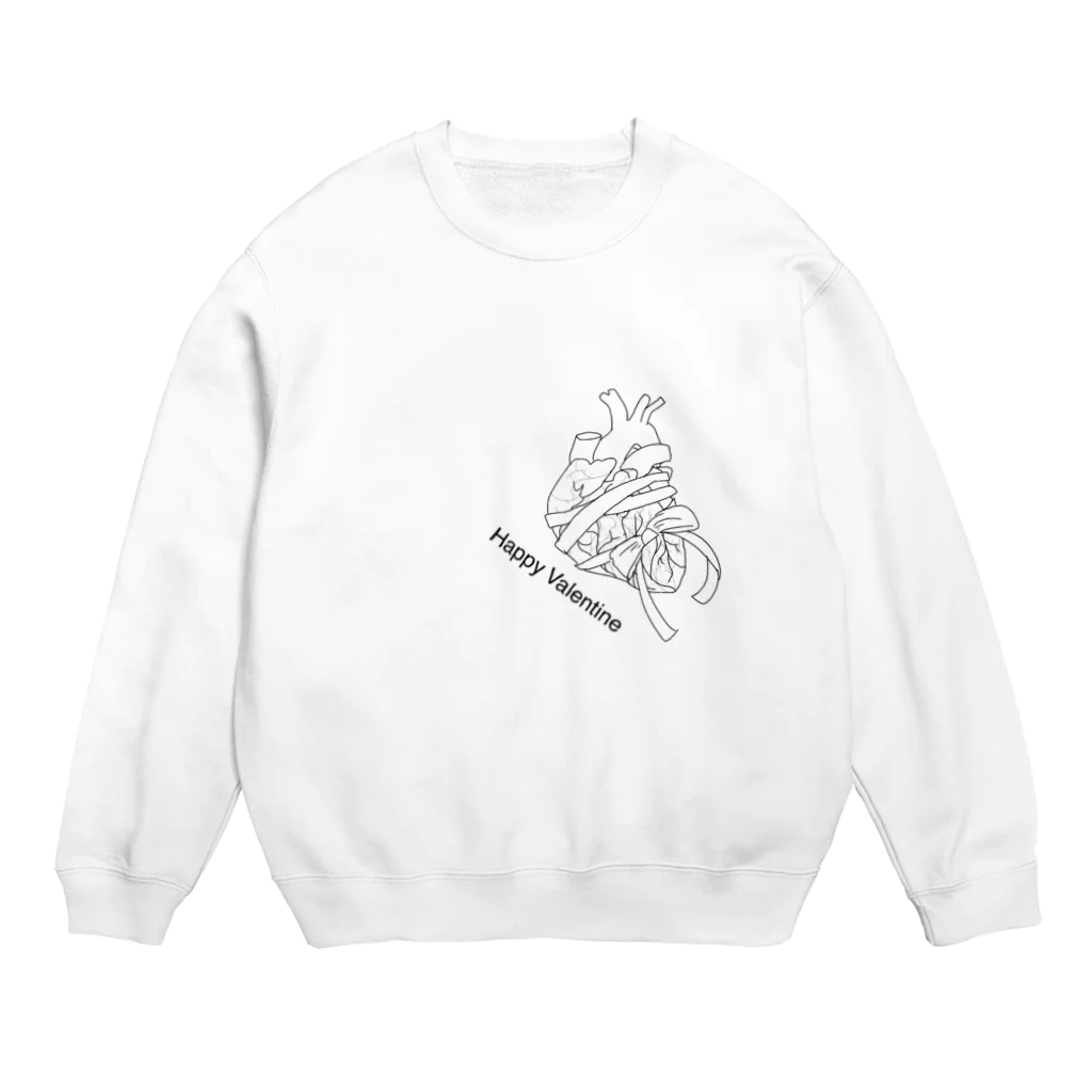 鴨野そらの心臓バレンタイン Crew Neck Sweatshirt